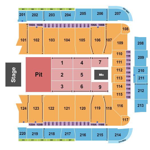 CFG Bank Arena Niall Horan Seating Chart